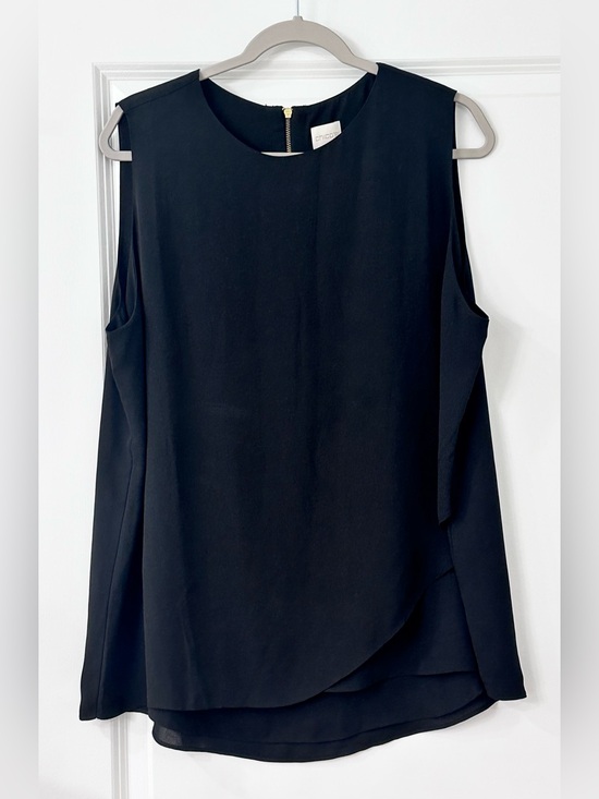 Chico's Tops - Chico's Black Layered Hem Sleeveless Shell Top Size XL (3)